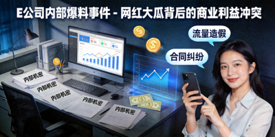E公司内部爆料事件 - 网红大瓜背后的商业利益冲突