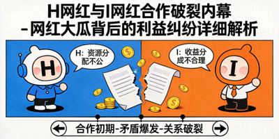 H网红与I网红合作破裂内幕 - 网红大瓜背后的利益纠纷详细解析